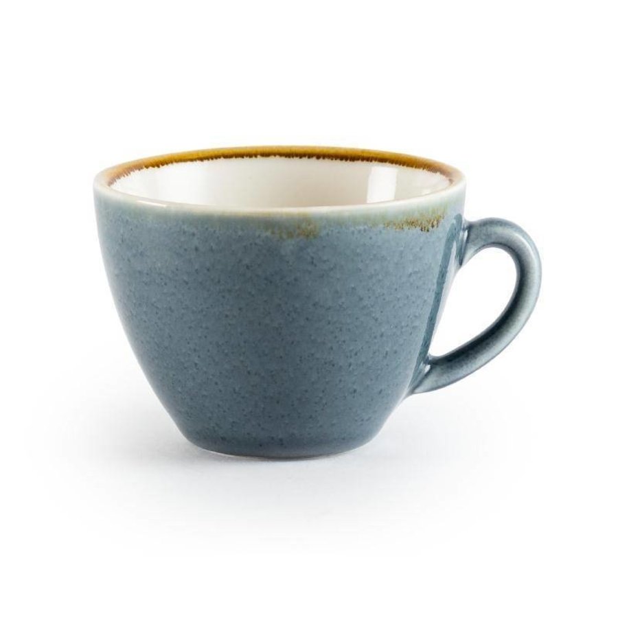 Blaues Porzellan Cappuccino-Tassen 34cl (6 Stück)