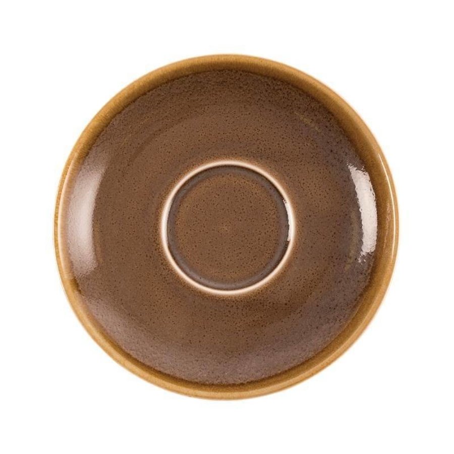 Brown Porzellan Cappuccino Geschirr 16cm (6 Stück)
