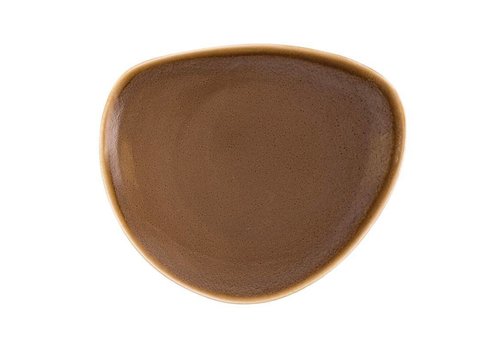  Olympia Brown Porzellan dreieckige Platten 23 cm (6 Stück) 