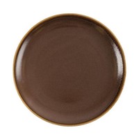 Brown Porzellan Round coupe Platten 28cm (4 Stück)