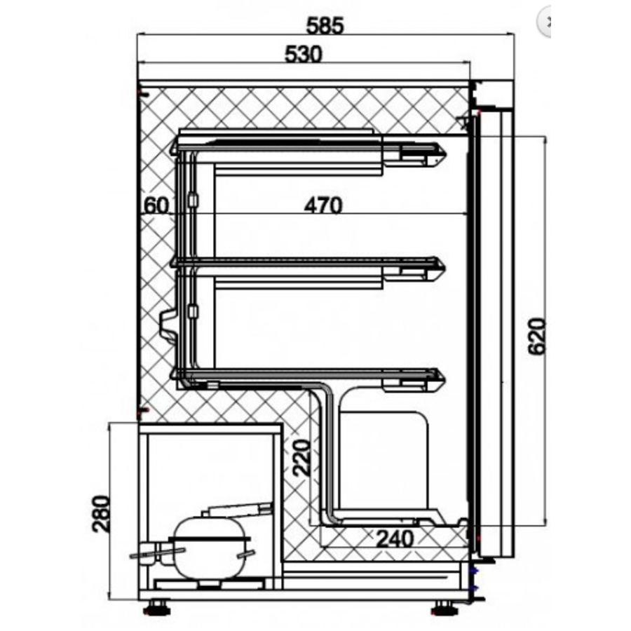 Weiß Gefrierschrank 120 Liter