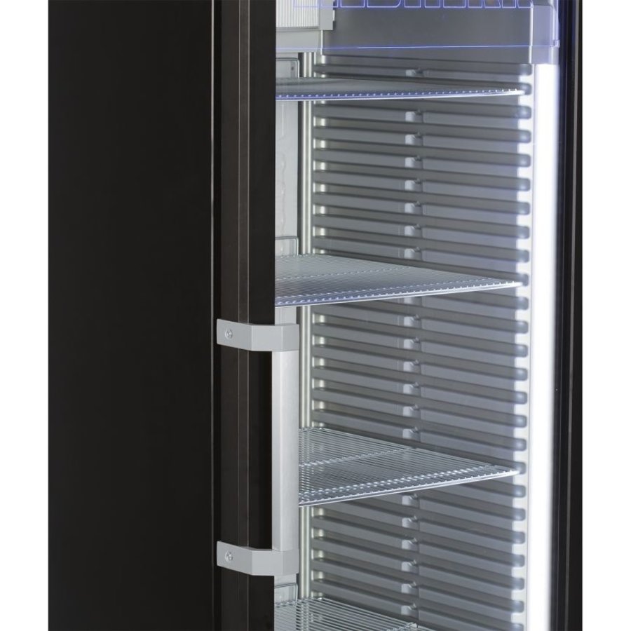 Display Kühlschrank aus Stahl mit Glastür