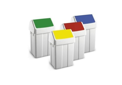  NeumannKoch Kunststoffabfallbehälter mit Klappdeckel 12 Liter | 5 farben 