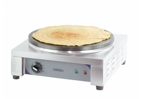  Casselin Elektrische Crêpes-Bratpfanne | Ø400 mm | 2 700 W | Edelstahlrahmen 