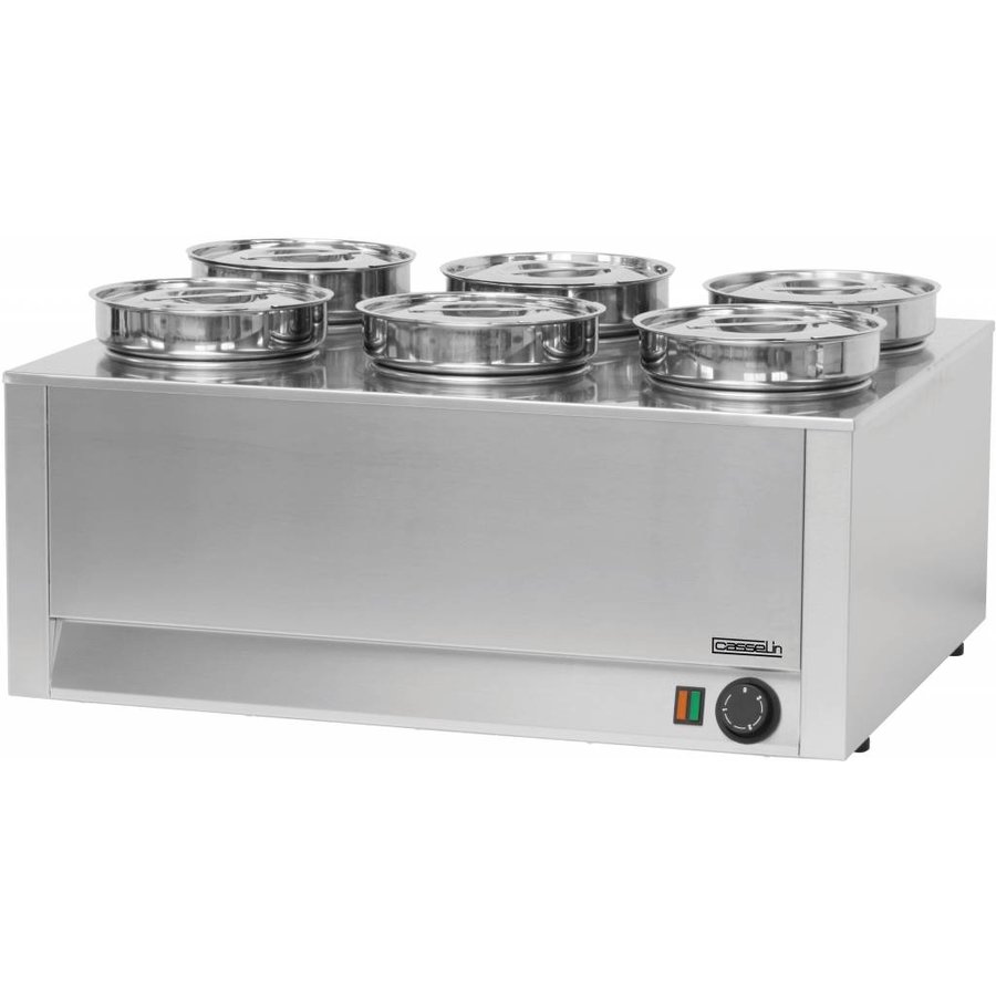 Bain-Marie für Wurst 6 Behälter