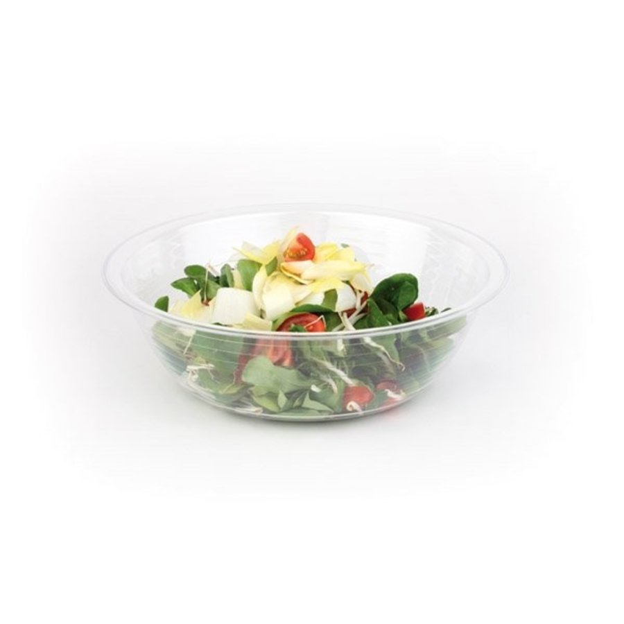 Salatschüssel Transparent Weiß | 3 Größen