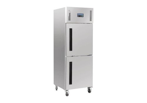  Polar Gefrierschrank | Edelstahl | 2 Türen | 600 L | 201(H)x68(B)x80(T) 