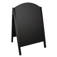 Stoepbord mit schwarzem Metallrahmen | 66x67x (H) 103cm