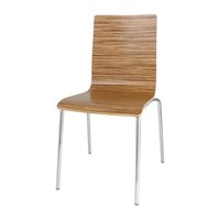 Stuhl ohne Armlehne Eichenoptik | 4 Stück