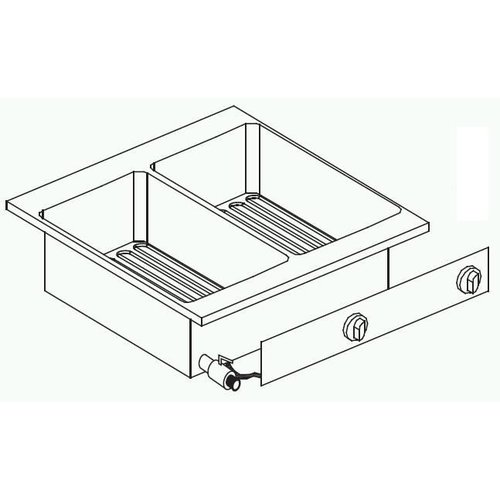  Combisteel Friteuse gebaut | 2 x 6 l 