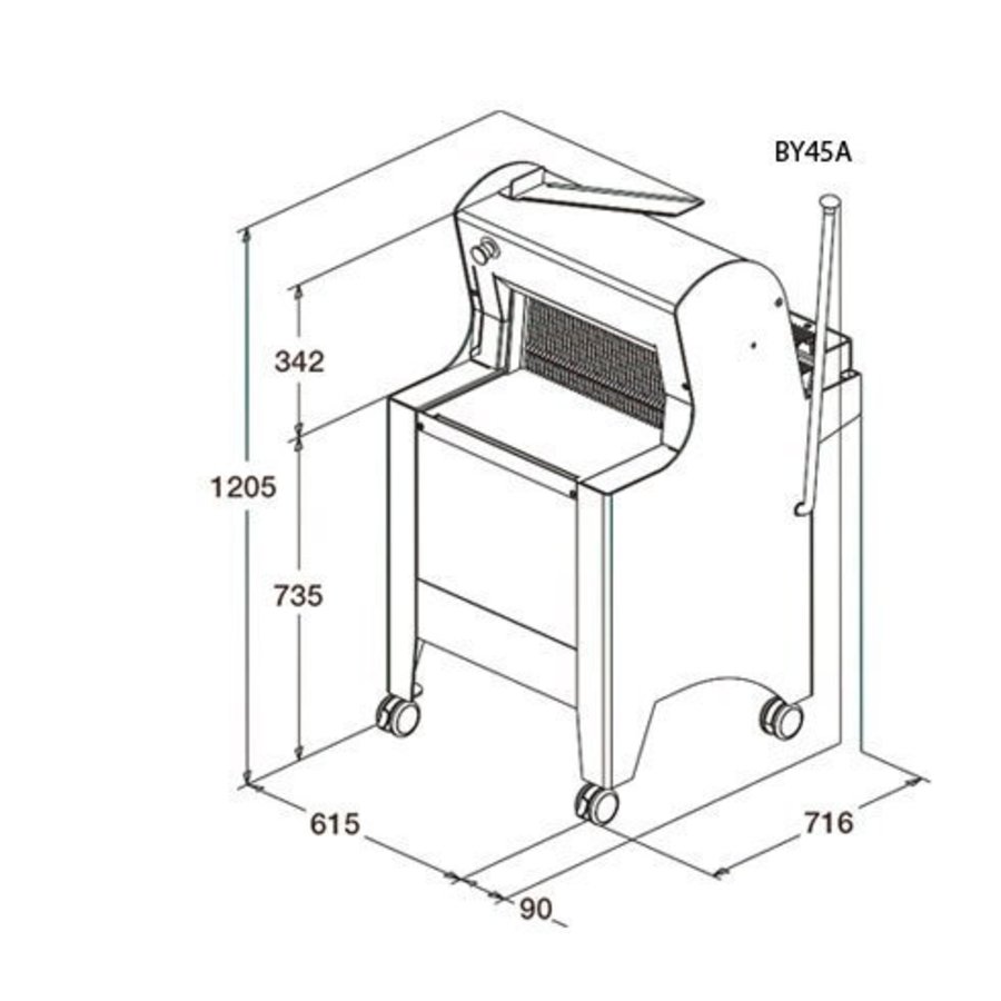 Brotschneidemaschine Weiß | 550W