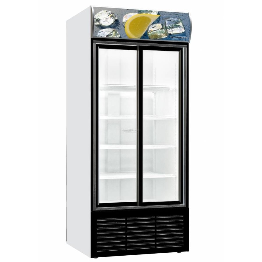 Kühlschrank mit Glastüren | 880 (B) x 711 (d) x 2000 (H) mm