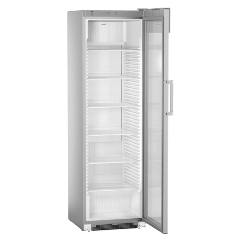 Display-Kühlschrank aus Stahl mit 449 L