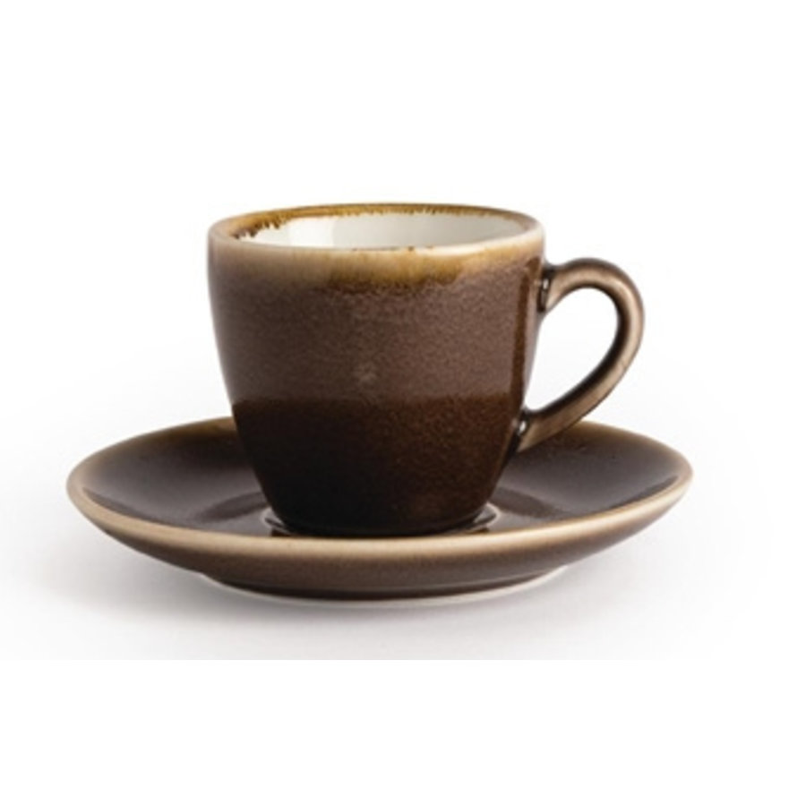 Brown Porzellan Espresso Geschirr 11,5cm (6 Stück)