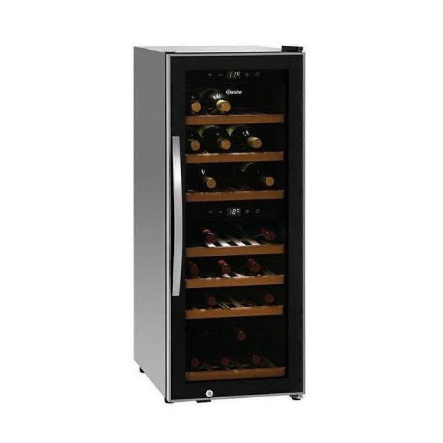 Wein Kühlschrank | 113 Liter | Zone 2 | Silent-Kompressor | 580x396x1030 (h) mm