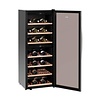 Bartscher Weinkühlschrank Schwarz | Lautloses Modell | 2 Temperaturzonen | 595x625x1590 (h) mm