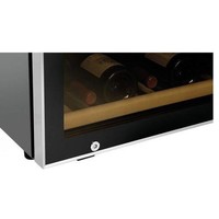 Weinkühlschrank Schwarz | Lautloses Modell | 2 Temperaturzonen | 595x625x1590 (h) mm