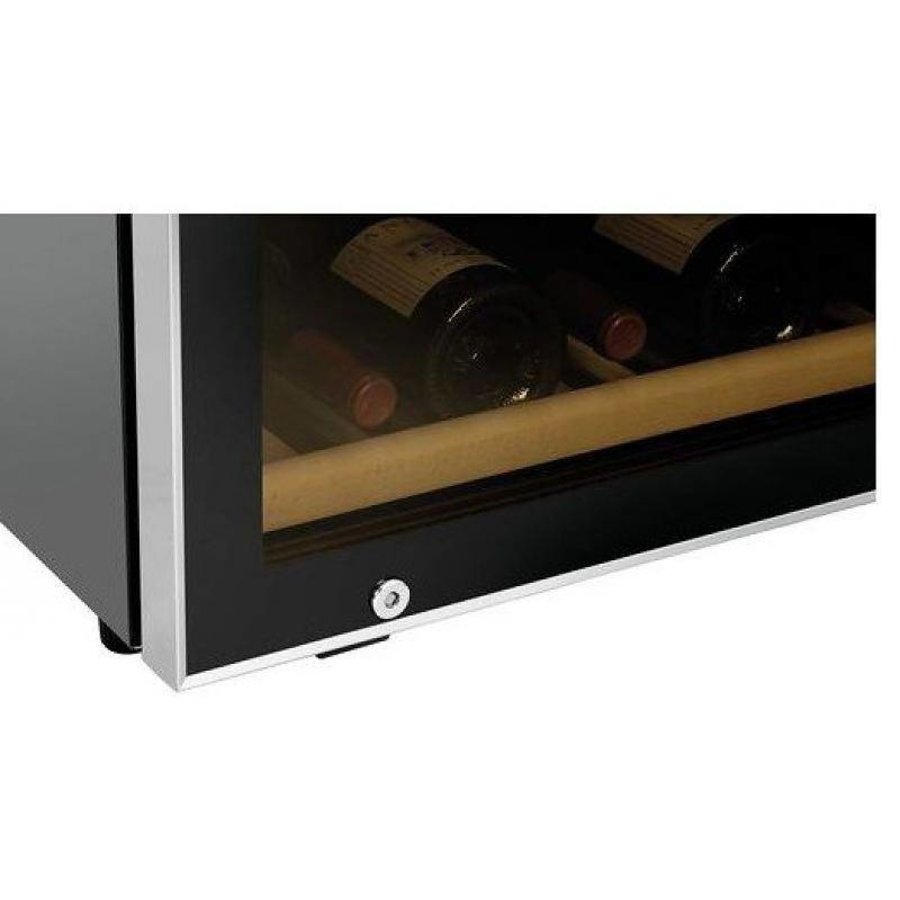 Weinkühlschrank Schwarz | Lautloses Modell | 2 Temperaturzonen | 595x625x1590 (h) mm