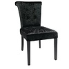 Bolero Velvet Dining Chair Schwarz | 2 Stück