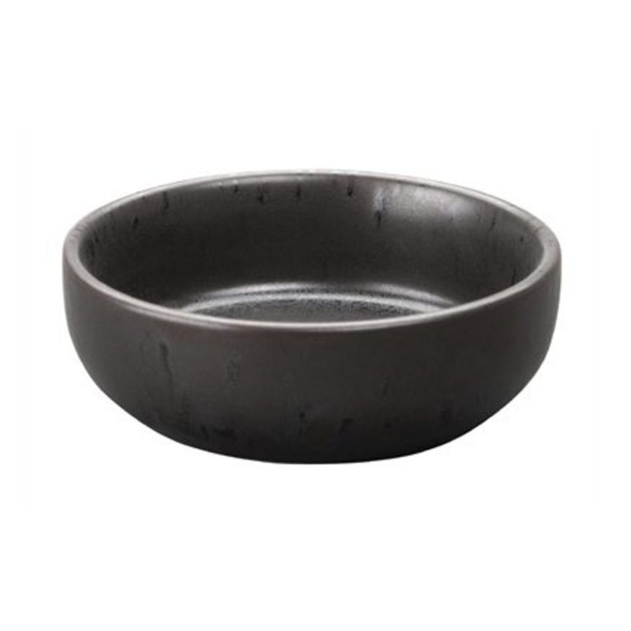 Schwarze Dip-Gerichte 8 cm (12 stück)