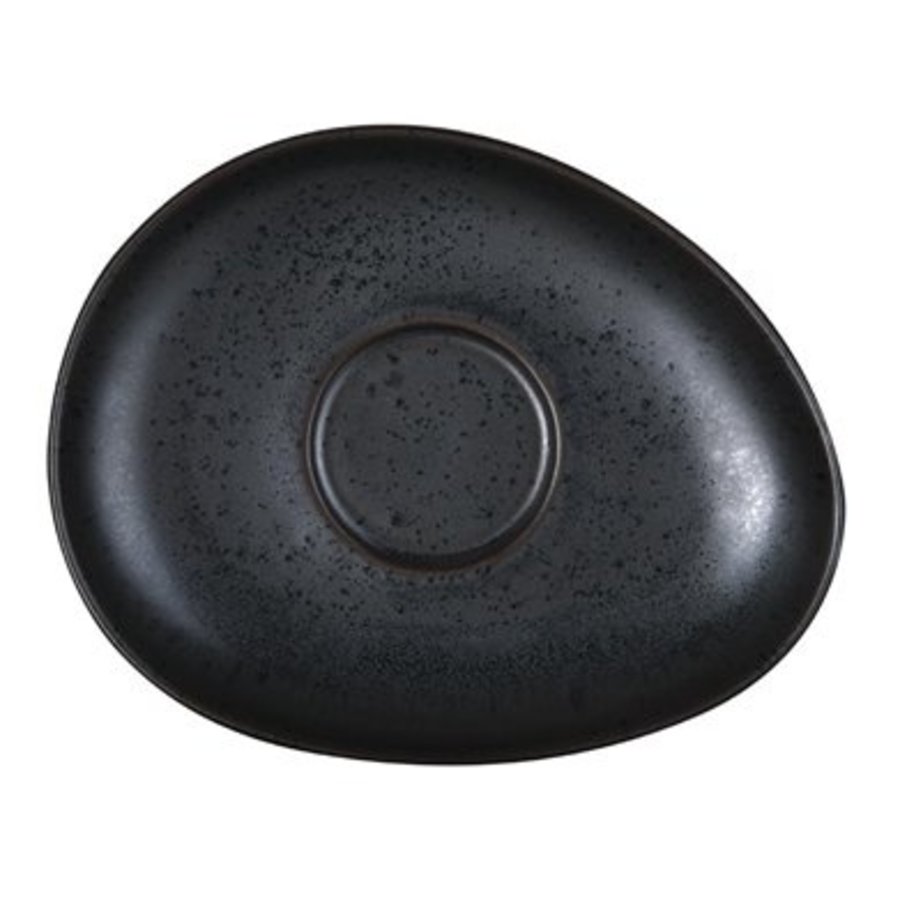 Schwarze Gerichte Porzellan | 12,8 x 16 cm