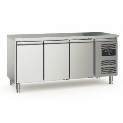  Ecofrost Kühlwerkbank | Edelstahl | 417L | 3 Tür 