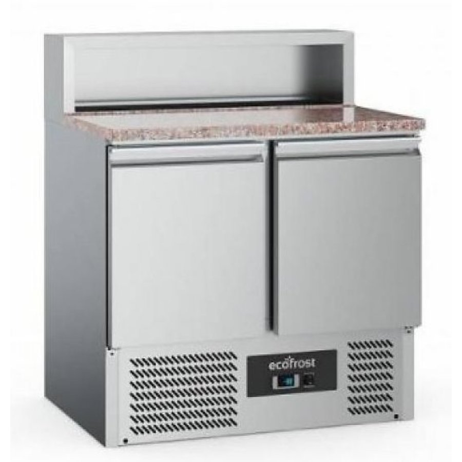 Pizzawerkbank | Edelstahl | 240L | 2 Tür