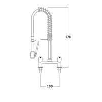 Duschbrause | Edelstahl | 578mm