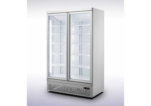  Combisteel Wandkühlschrank | 2 Glastüren | 1000L 