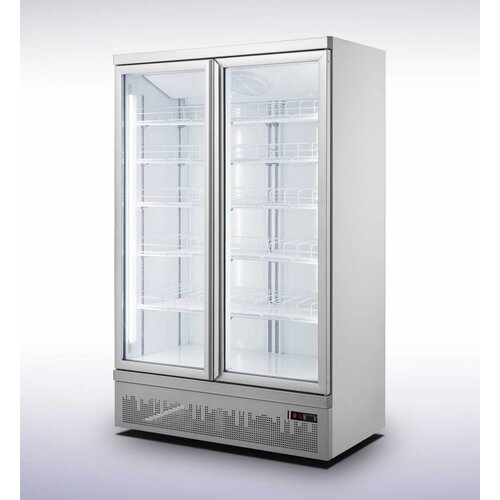  Combisteel Wandkühlschrank | 2 Glastüren | 1000L 