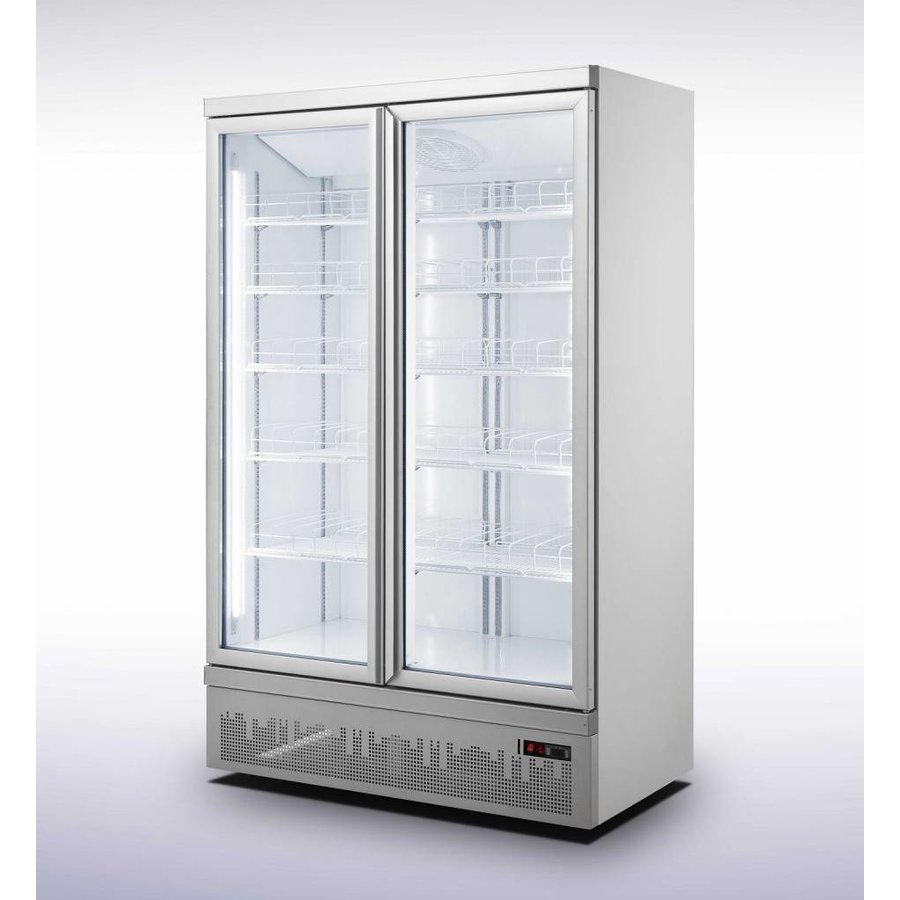 Wandkühlschrank | 2 Glastüren | 1000L