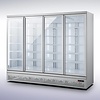 Combisteel Wandkühlschrank | 4 Glastüren | 2025L
