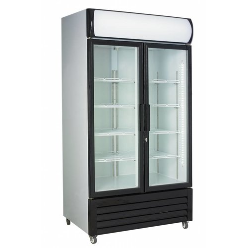  Combisteel Kühlschrank 2 Glastüren 670L 