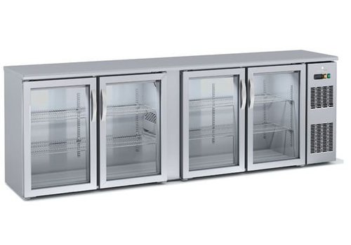  Coreco Kühlschrank an der Rückseite | Glas | 4 Türen 