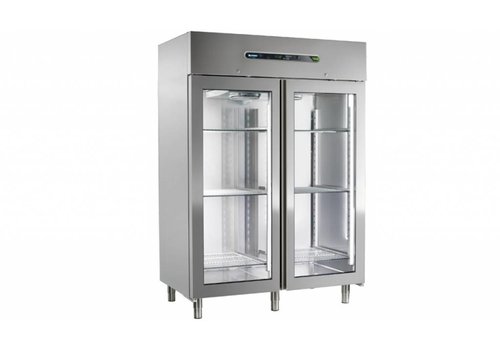  Afinox Firmenkühlschrank | MEKANO 1400 TN 2PV | R404A 