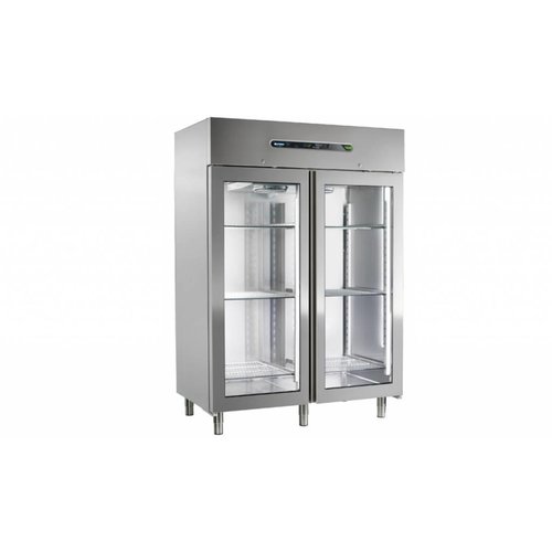  Afinox Firmenkühlschrank | MEKANO 1400 TN 2PV | R404A 