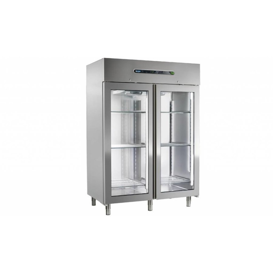 Business Kühlschrank mit Glastüren MEKANO 1400 BT 2PC | R404A
