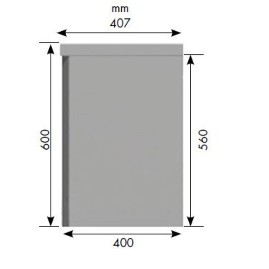 Wandschrank Edelstahl Schiebetüren | 220(B)x47(T)x56(H) cm