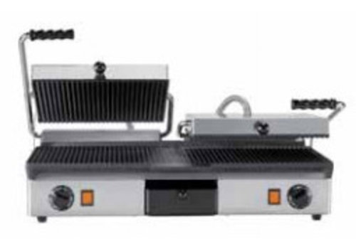  Milan Toast KONTAKT GRILL CAST IRON - DOUBLE | Glatt + gerippt und gerippt + gerippt 