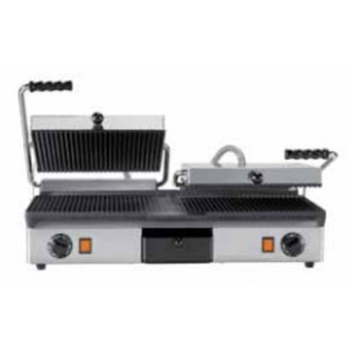  Milan Toast KONTAKT GRILL CAST IRON - DOUBLE | Glatt + gerippt und gerippt + gerippt 