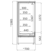 Wandkühlung Fiona | Weiß | Inklusive LED-Beleuchtung