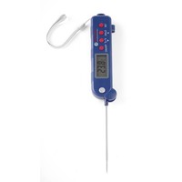 Thermometer mit zusammenklappbarer Sonde