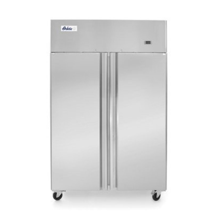 Kühlschrank mit 2 Türen | Edelstahl | 900 Liter