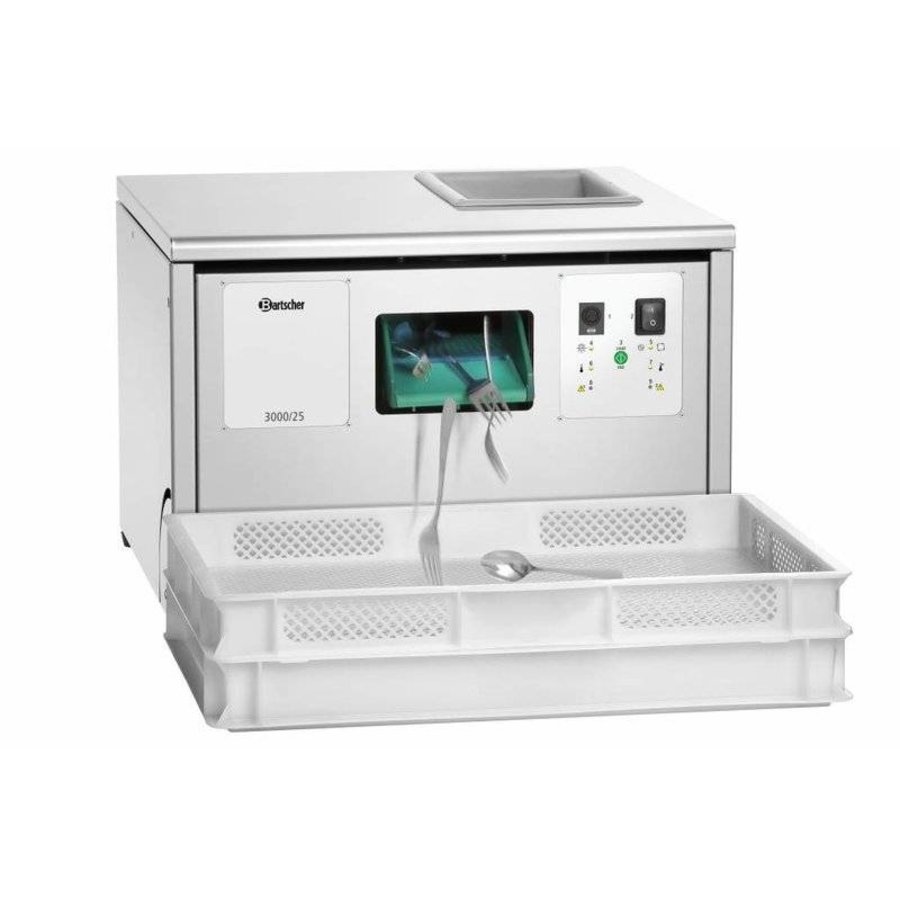 Besteckmaschine aus Edelstahl Integrierte UV-Lampe Programmanzeigen (2 Formate)