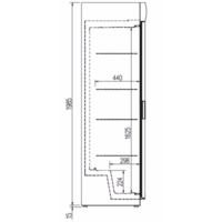 Kühlschrank mit Zwangsglastür | 2 Formate
