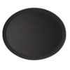 Cambro Ovales, rutschfestes Tablett Schwarz | 68,5 x 56 cm