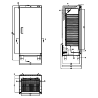 Zwangsbäckerei Kühlschrank | 265 Liter