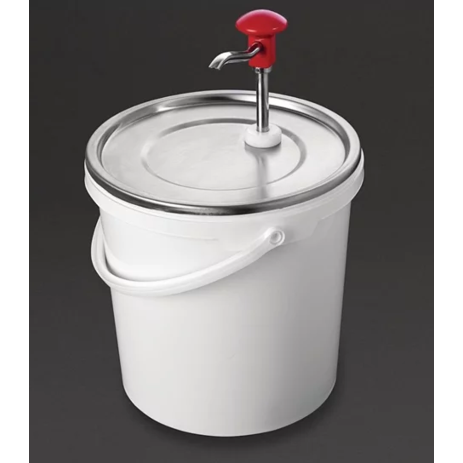 Edelstahl-Saucenspender mit Pumpe | 10 Liter