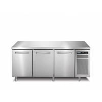 Gefrierschrank Werkbank Edelstahl 3 Türen | FEDER 703 I / A BT | 178 x 70 x (H) 90 cm