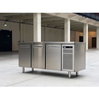 Gefrierschrank Werkbank Edelstahl 3 Türen | FEDER 703 I / A BT | 178 x 70 x (H) 90 cm